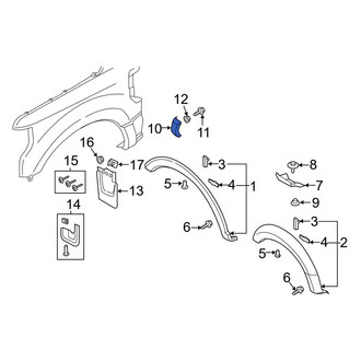 Ford OE - Front Right Fender Molding