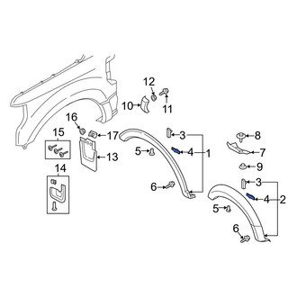 Ford OE - Fender Flare Clip