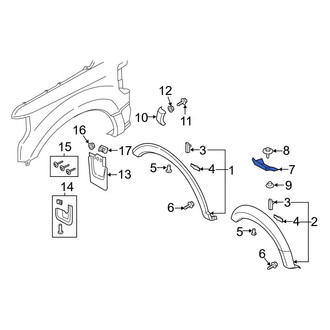 Ford OE - Front Left Fender Molding