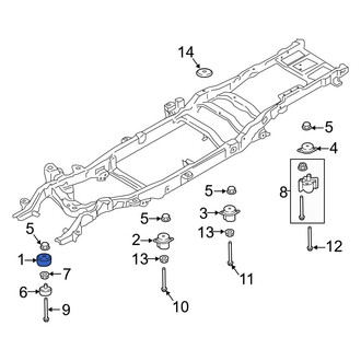 Ford OE - Front Upper Body Mount Cushion