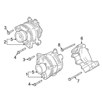Ford OE - Electrical - Alternator (With Dual Alternators), (Crew Cab 6.7L)