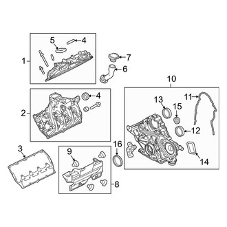 Ford OE - Engine - Valve & Timing Covers (Crew Cab 6.7L)