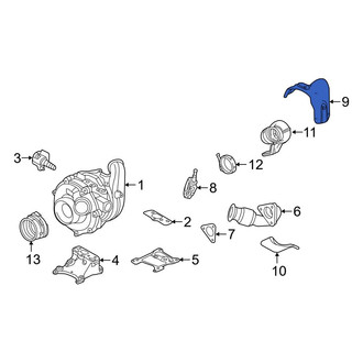 Ford OE - Upper Turbocharger Mount Heat Shield