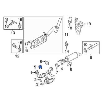 Ford OE - Rear Center Exhaust System Hanger Bracket