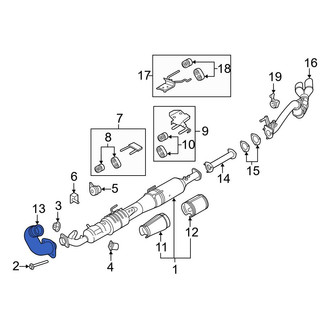 Ford OE - Rear Exhaust Intermediate Pipe