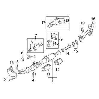 Ford OE - Exhaust System - Exhaust Components (Crew Cab 6.7L)