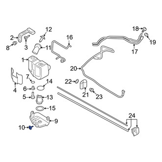 Ford OE - Fuel Tank Shield Clip