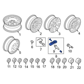Ford OE - Rear Tire Pressure Monitoring System (TPMS) Sensor