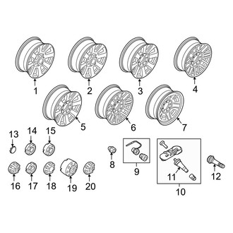 Ford OE - Wheels (20"), (Crew Cab)