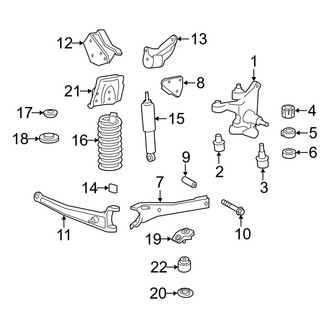 Ford OE - Front Suspension - Suspension Components (Twin I Beam), (Crew Cab 4 X 2)