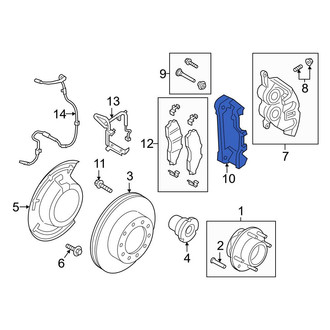 Ford OE - Front Disc Brake Caliper Bracket