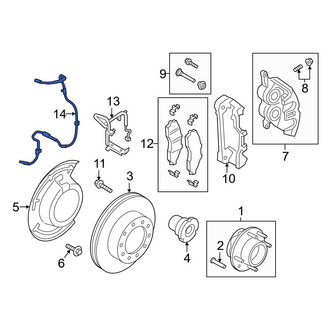 Ford OE - Rear Right ABS Wheel Speed Sensor