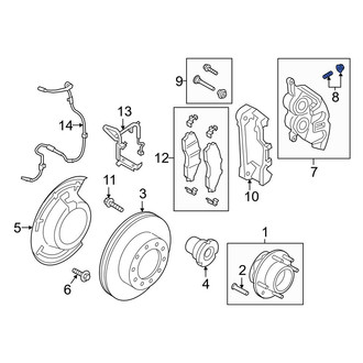 Ford OE - Front Brake Bleeder Screw