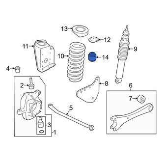 Ford OE - Front Coil Spring Damper