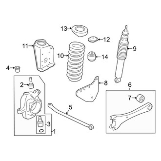 Ford OE - Front Suspension - Suspension Components (Crew Cab 4 X 4)