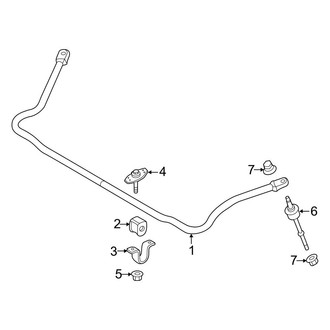 Ford OE - Front Suspension - Stabilizer Bar & Components (4 X 4)