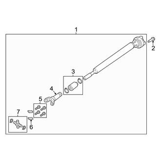Ford OE - Front Suspension - Drive Shaft (4WD)