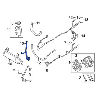 Ford OE - Front Upper Power Steering Return Hose