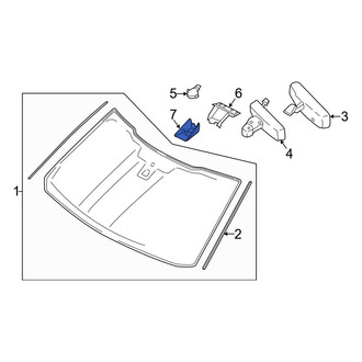 Ford OE - Front Lower Interior Rear View Mirror Cover