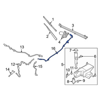 Ford OE - Front Windshield Washer Hose