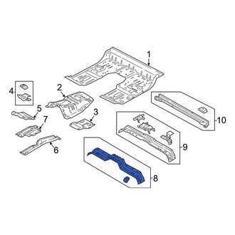 Ford OE - Front Forward Floor Pan Crossmember