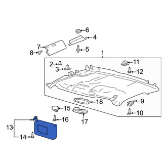Ford OE - Left Sun Visor