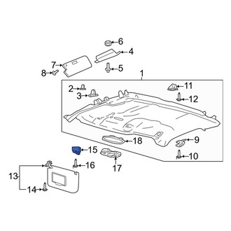 Ford OE - Right Sun Visor Holder