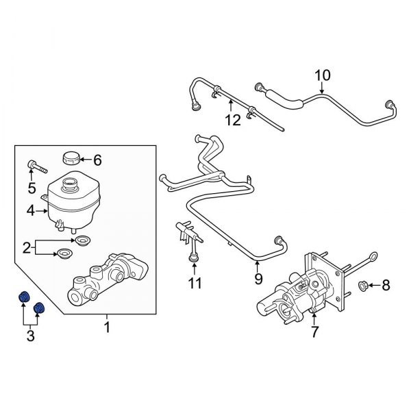 Brake Master Cylinder Nut