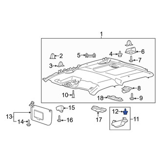 Ford OE - Door Lock Striker Cover Clip