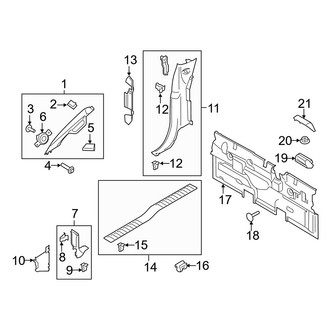 Ford OE - Cab - Interior Trim (Side & Rear Trim), (SuperCab)