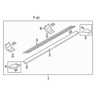 Ford OE - Cab - Running Board (Production, Type 2), (King Ranch / Lariat / Platinum / XLT Crew Cab)