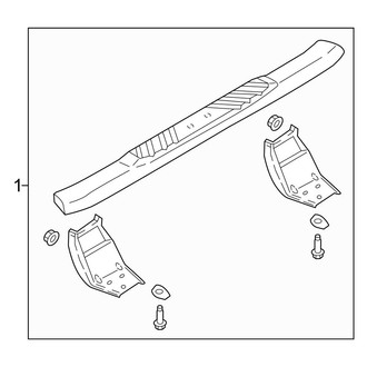 Ford OE - Cab - Running Board (Accessory), (King Ranch / Lariat / Platinum / XLT Crew Cab)
