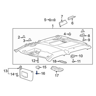 Ford OE - Sun Visor Holder Screw