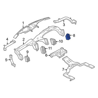 Ford OE - Right Outer Dashboard Air Vent