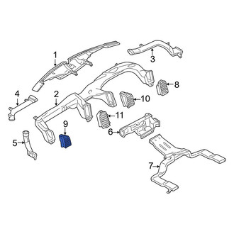 Ford OE - Left Outer Dashboard Air Vent