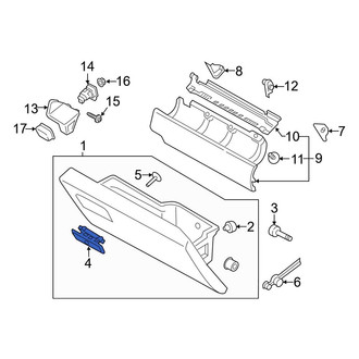 Ford OE - Front Glove Box Latch