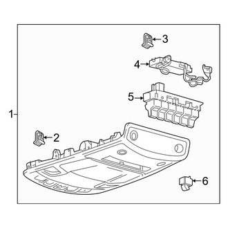 Ford OE - Overhead Console (Full Length, With Standard Length Console)