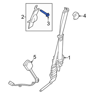 Ford OE - Suspension Strut Mount Bolt