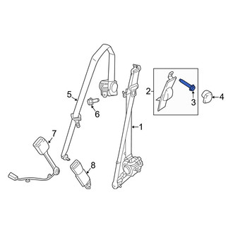 Ford OE - Seat Belt Height Adjuster Bolt