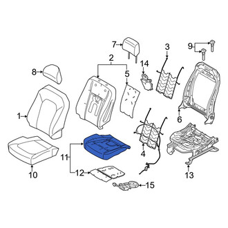 Ford OE - Front Left Seat Cushion Pad