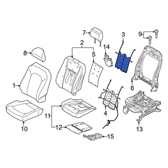 Ford OE - Front Right Seat Lumbar Support Cushion