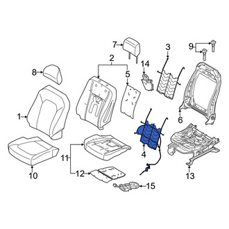 Ford OE - Front Right Seat Lumbar Support Cushion