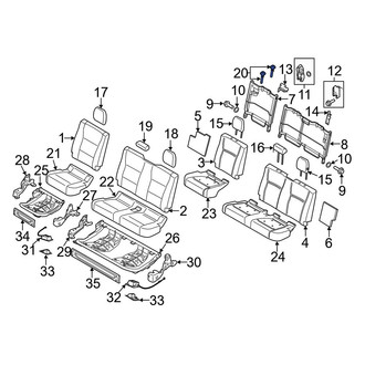 Ford OE - Rear Headrest Guide