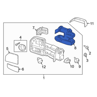 Ford OE - Front Left Outer Door Mirror Cover