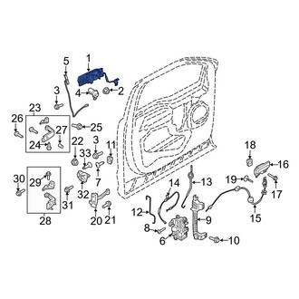 Ford OE - Front Right Outer Exterior Door Handle
