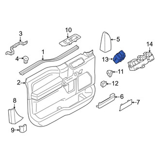 Ford OE - Front Right Door Window Switch