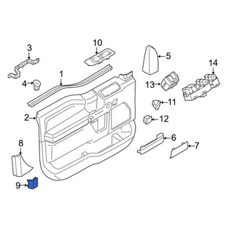 Ford OE - Front Right Lower Door Interior Reflector
