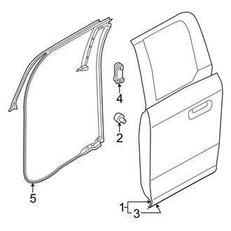 Ford OE - Rear Door - Door & Components (SuperCab)