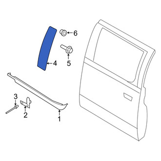 Ford OE - Front Door Trim Molding