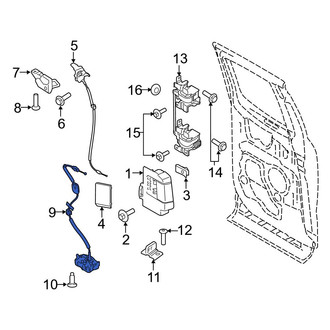 Ford OE - Rear Left Upper Door Latch Assembly